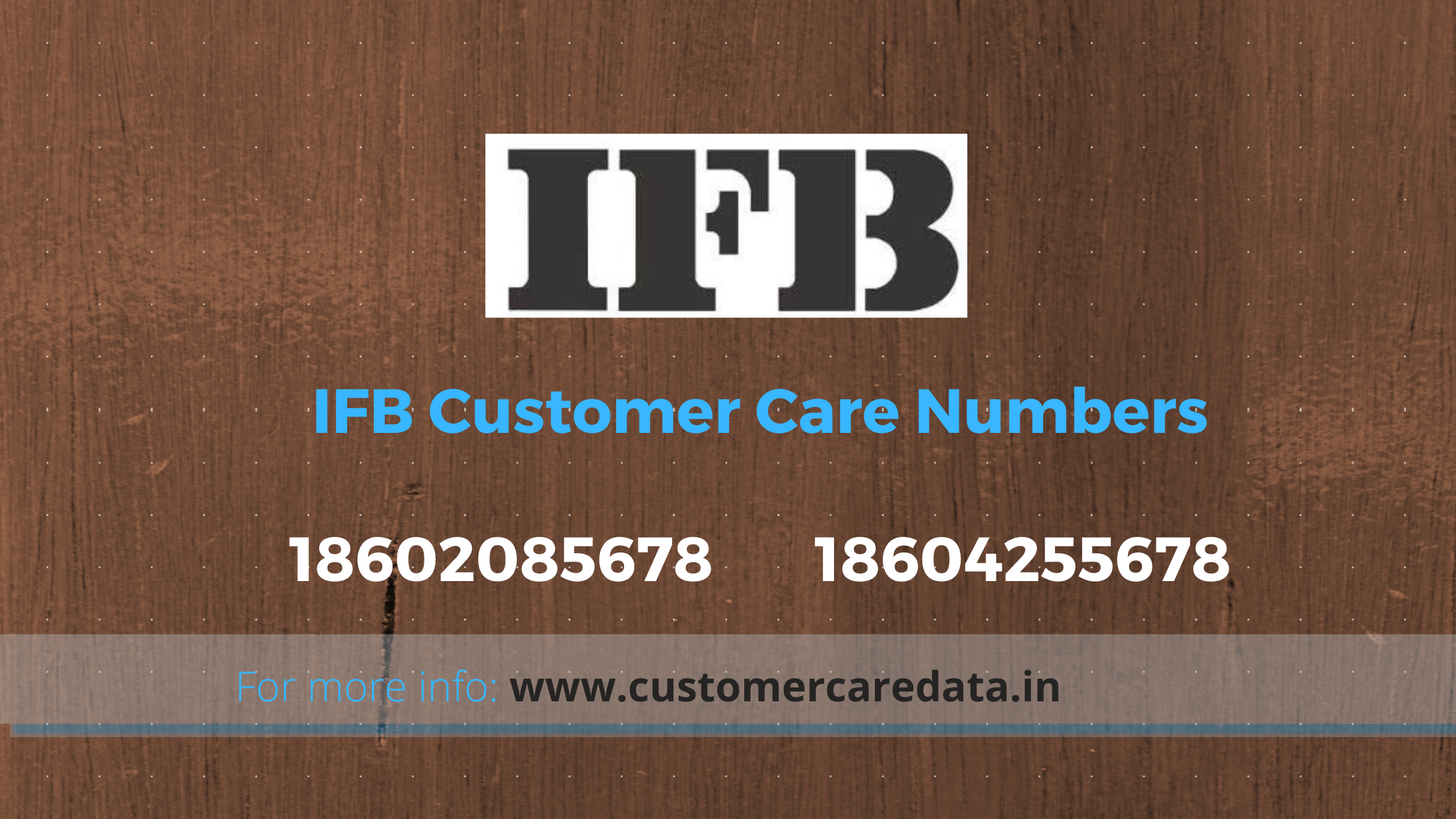ifb customer care number