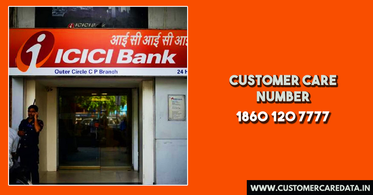 ICICI bank customer care number